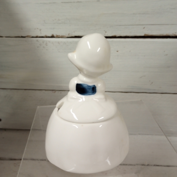 Vintage Enesco Mini Dutch Boy & Girl Creamer & Sugar Bowl E-5817. - Picture 6 of 11